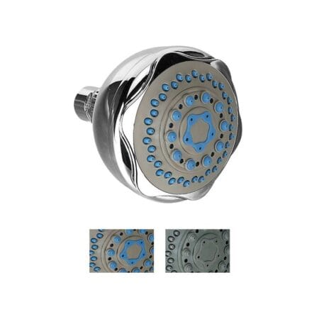 Jumbo shower head with 5 functions and massager provides adjustable spray modes, high pressure, and reliable performance for bathrooms