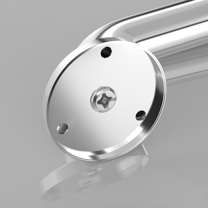 polished stainless steel grab bar corrosion resistant