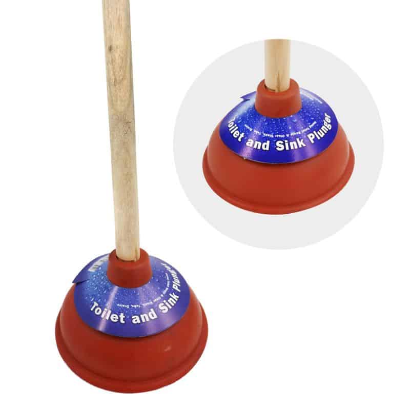 18-1-2 inch wood handle plunger grip