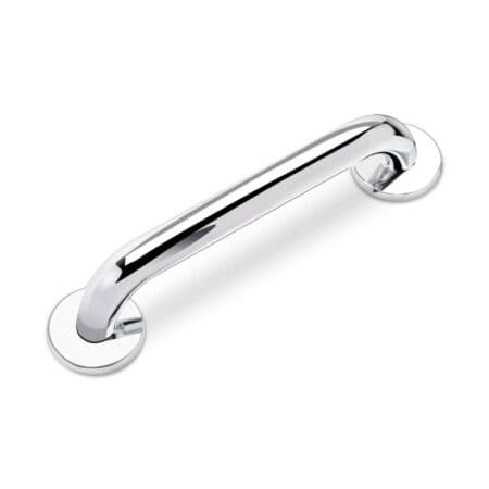 12 inch concealed screw ADA compliant polished stainless steel grab bar ensures reliable stability durable construction.