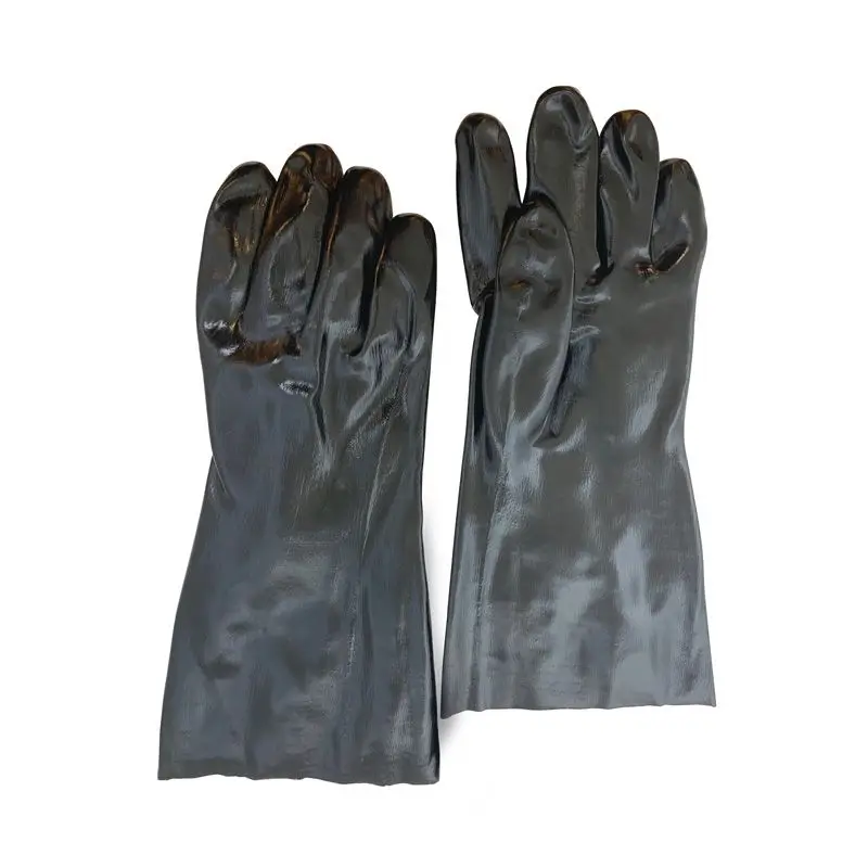smooth finish industrial chemical resistant gloves