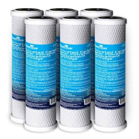 Activated carbon water filtration replacement cartridge delivers dependable purification durable construction.