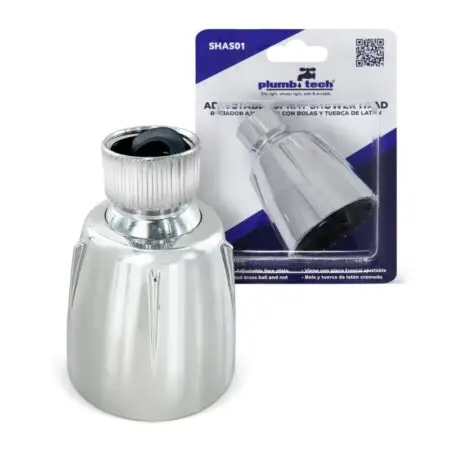 Premium adjustable spray shower head provides flexible spray control, stylish appearance and long-lasting bathroom performance.