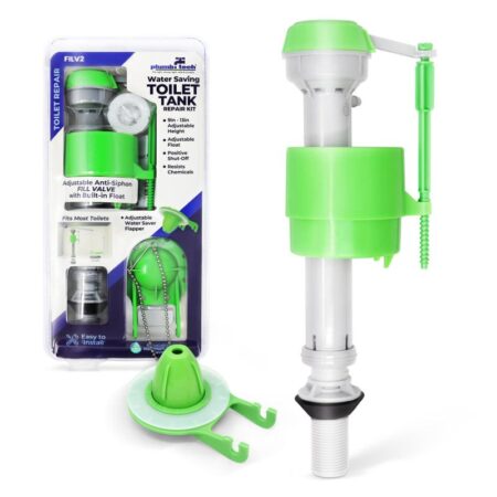 Durable integral float toilet rebuild kit provides efficient water control, improved flushing power, and long-lasting toilet performance.