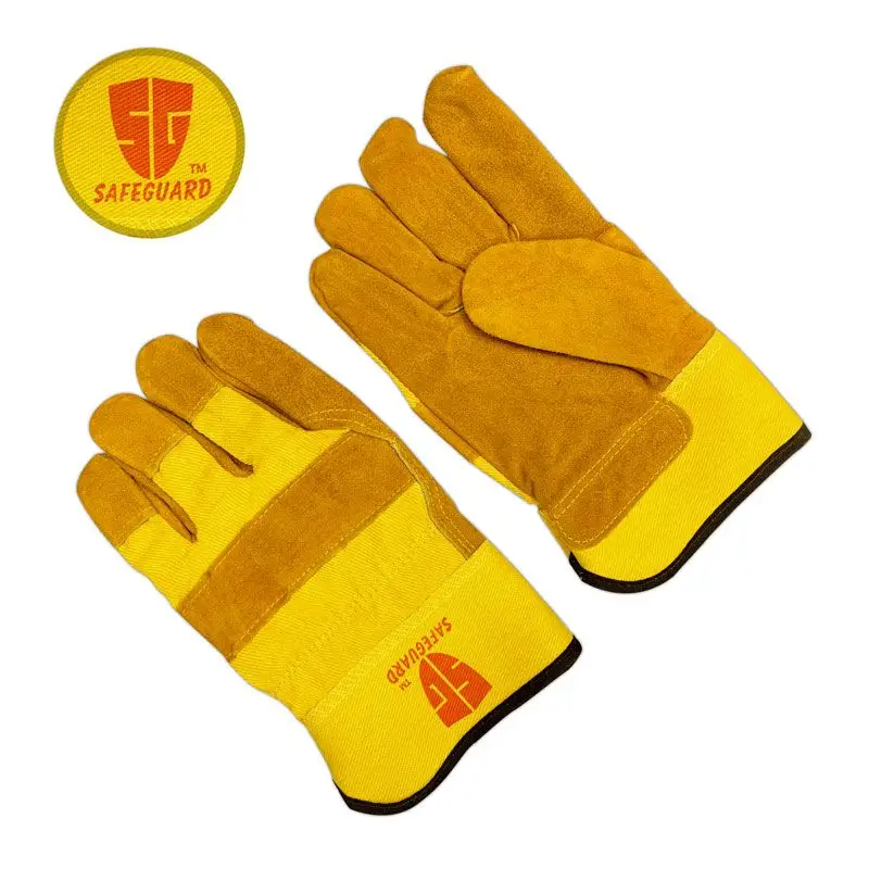 insulated leather winter work gloves for cold weather