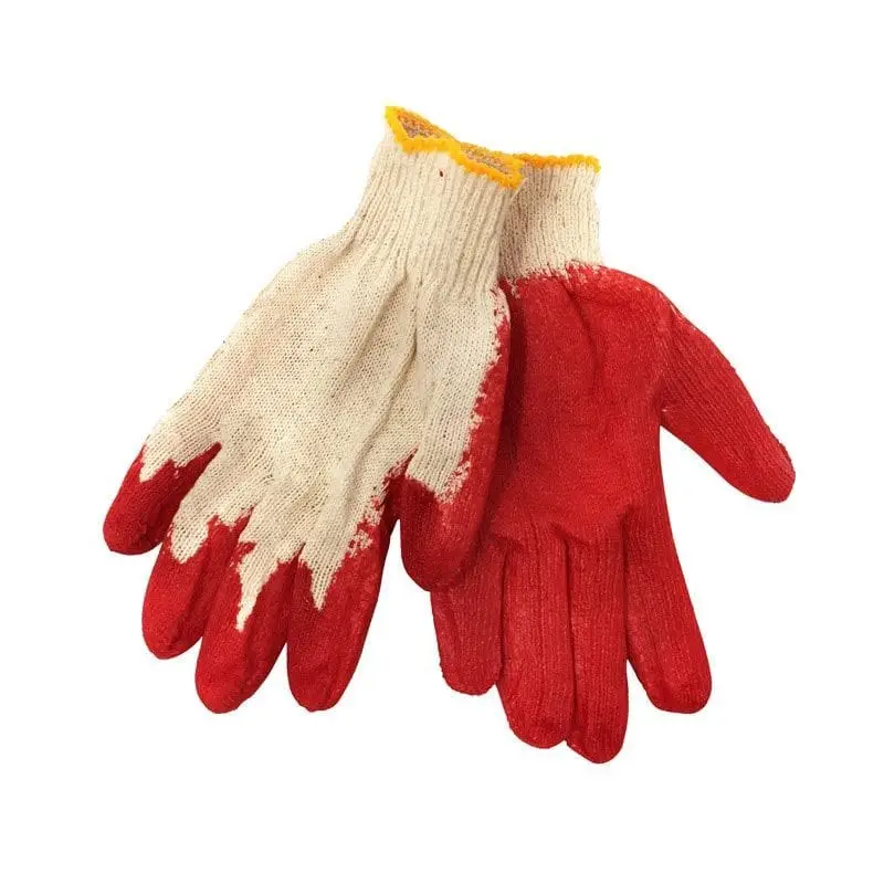 latex palm coated gloves for light duty tasks