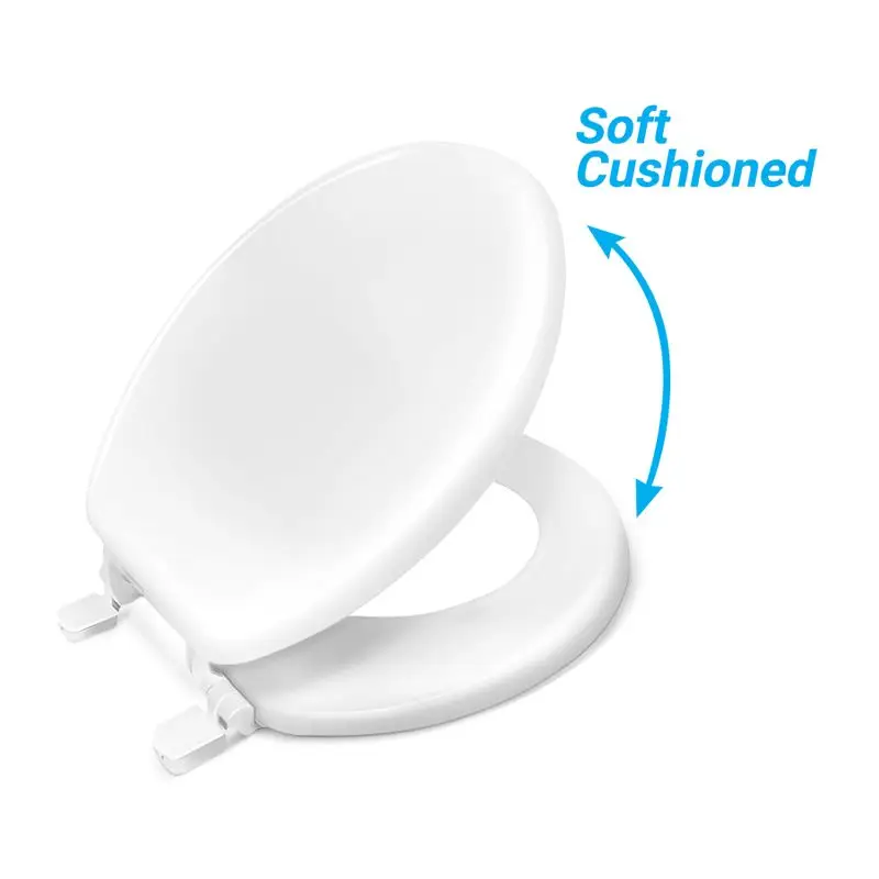 Round White Soft Cushion Toilet Seat – Pack of 6 - Image 4