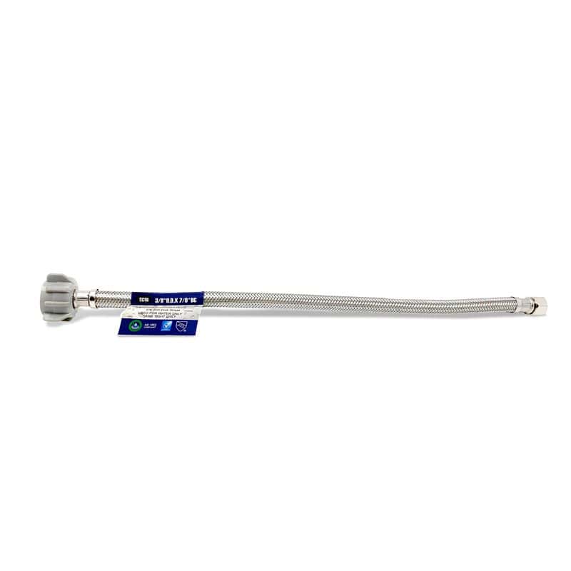 Toilet Supply Line Connector 16" x 3/8" OD x 7/8" BC Nut – Pack of 48 - Image 3