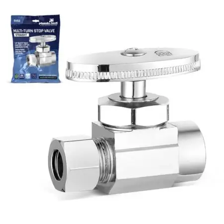 Reliable plumbing stop valve ideal for faucets, sinks, toilets, and water supply line applications with easy multi-turn control.
