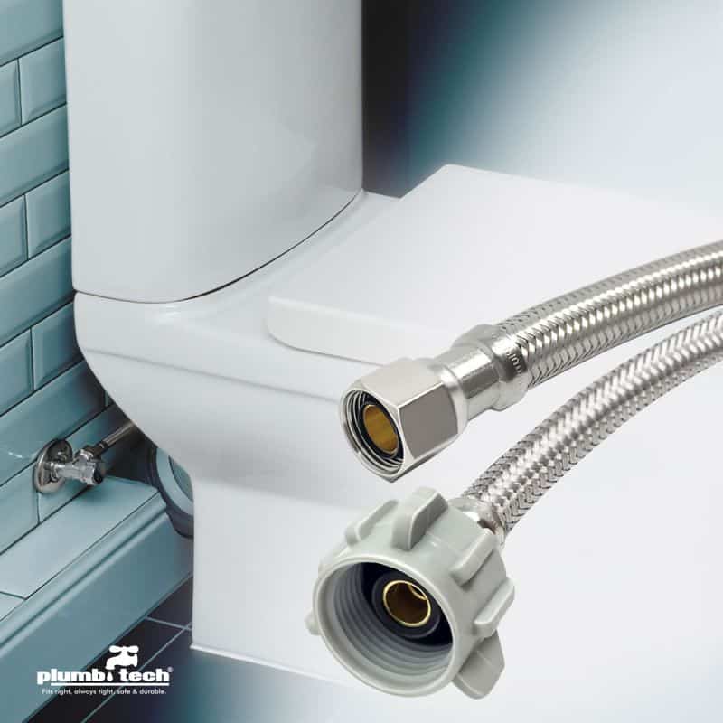 Toilet Supply Line Connector 12 Inch 3/8 OD x 7/8 BC Nut – Pack of 48 - Image 6