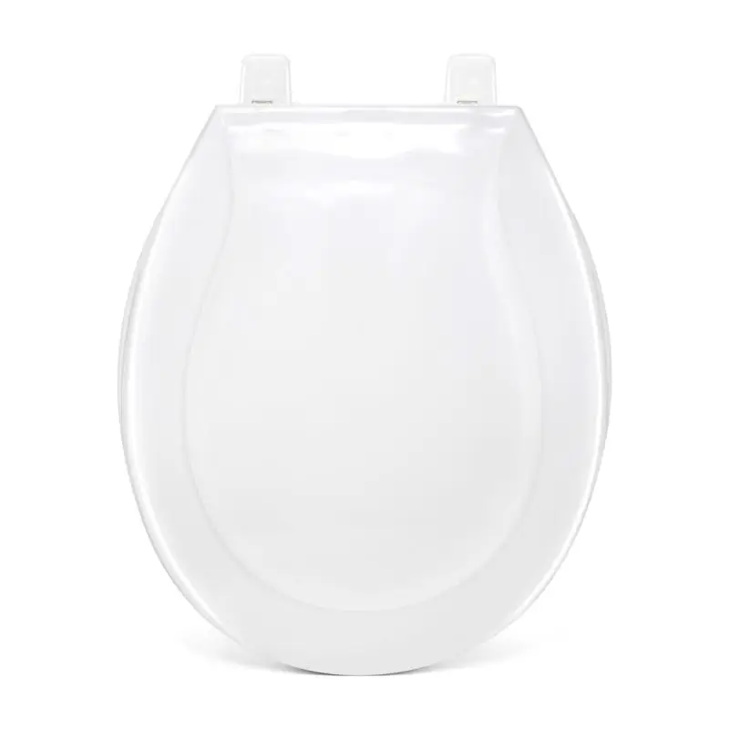 Plastic Toilet Seat for Round Bowls 16-1/2 Inch White – Pack of 6 - Image 3