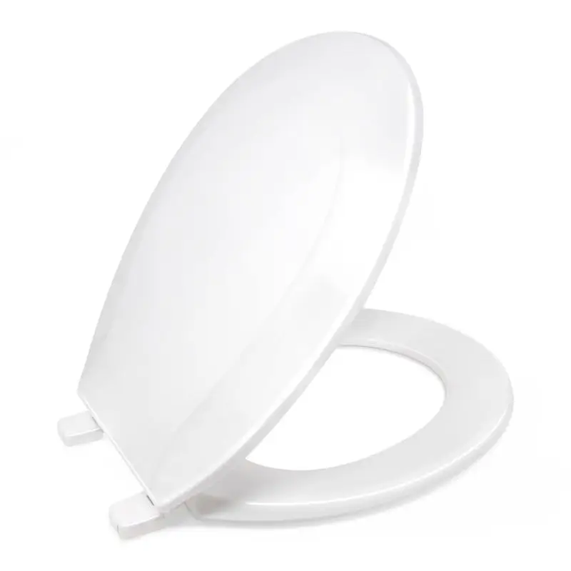 Plastic Toilet Seat for Round Bowls 16-1/2 Inch White – Pack of 6 - Image 4