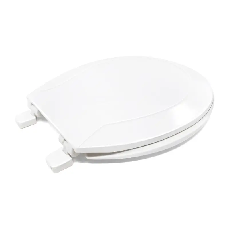 Plastic Toilet Seat for Round Bowls 16-1/2 Inch White – Pack of 6 - Image 5