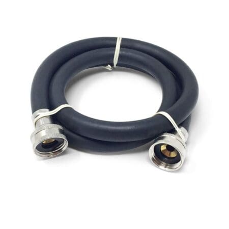 8 foot rubber washing machine hose provides flexible connectivity durable build quality.