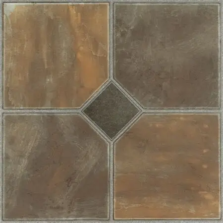 Nexus Rustic Slate Peel and Stick Vinyl Floor Tiles 12x12 Inch