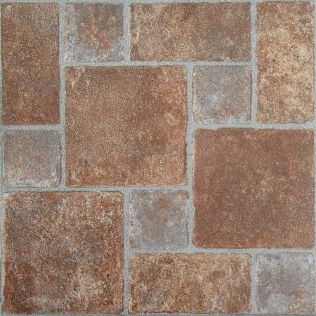 Nexus Brick Pavers Peel and Stick Vinyl Floor Tiles 12x12 Inch
