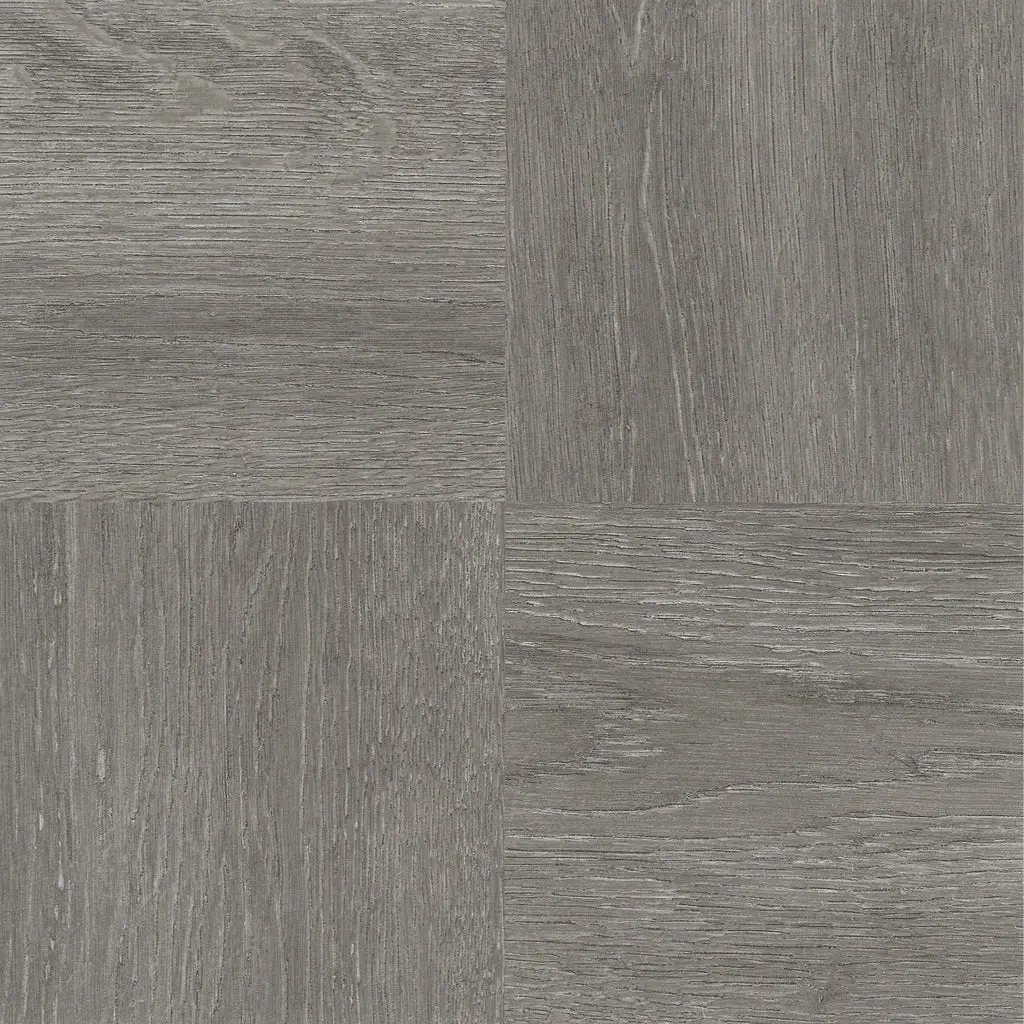 Self Adhesive Charcoal Grey Wood Vinyl Floor Tiles 12x12