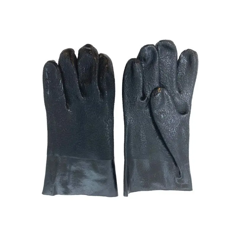 10" Double Dipped Sandy Finish Rubber Gloves – 24 Pairs - Image 2