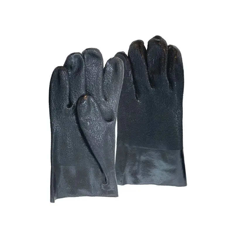 10 inch double dipped sandy finish rubber gloves provide superior grip, durable protection and reliable performance.