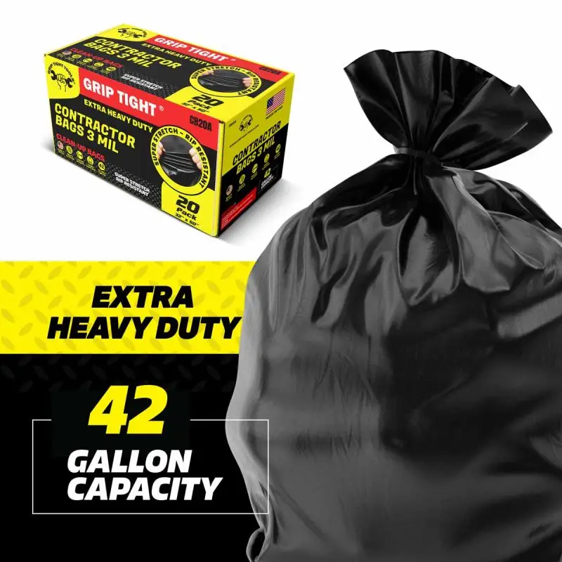 3 Mil Contractor Bag Material with Super Stretch Rip Resistance