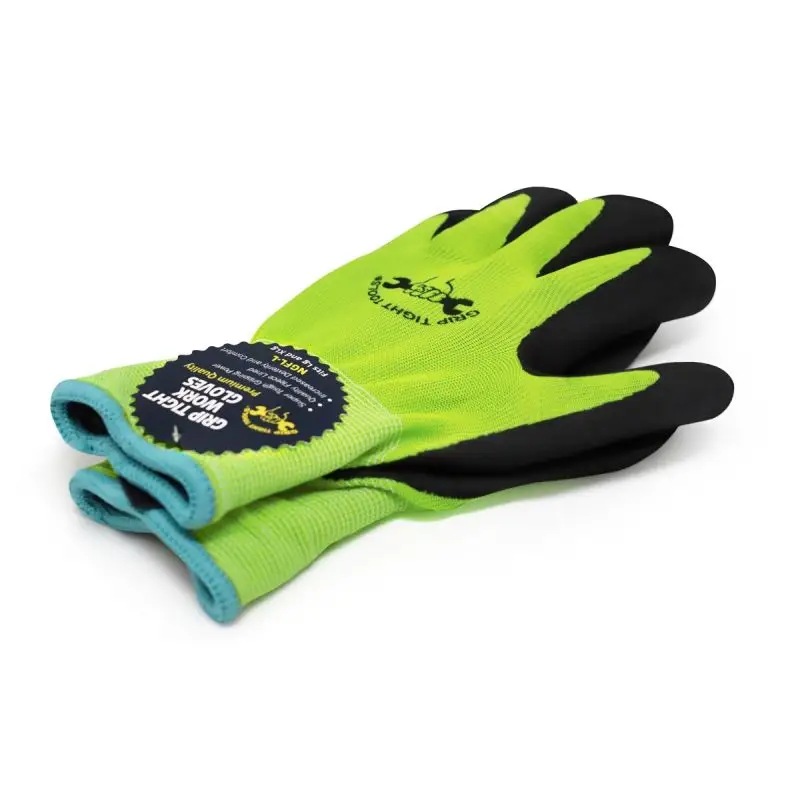 Neon Green Work Gloves – 24 Pairs - Image 2
